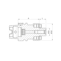 HSK50A Face Mill Arbor Balanced to 25,000RPM G2.5 (Haimer) - 0
